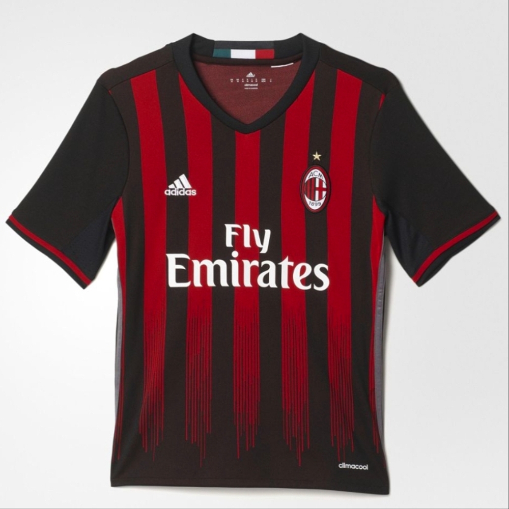 adidas AC Milan Youth 2016/17 Home Jersey